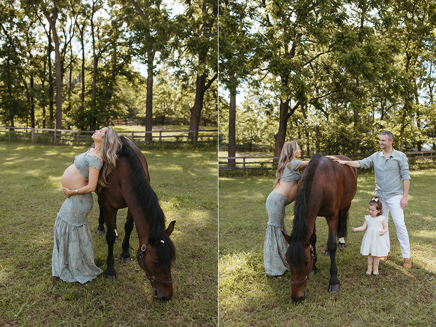 Aldie Virginia maternity and horse photographer