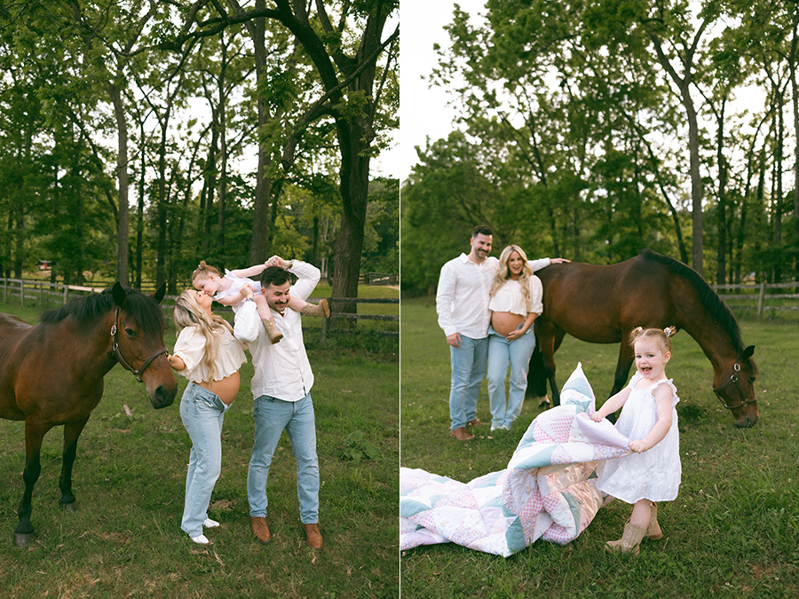Virginia maternity horse photographer