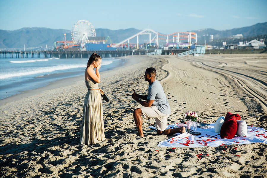Santa Monica engagement photographer